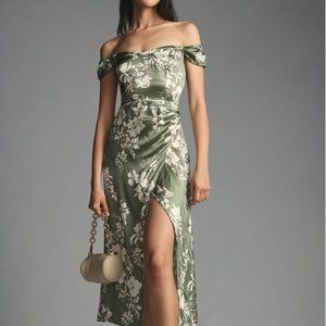 Reformation Genesis Silk Dress Sz0 Willow